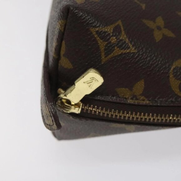 LOUIS VUITTON Monogram Trousse Demi Ronde Cosmetic Pouch M47520 LV Auth 126544 - Picture 16 of 16